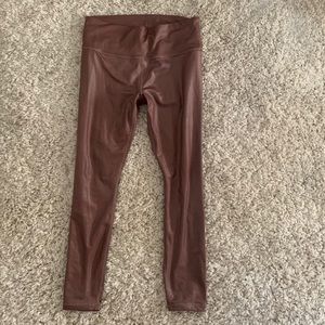 Athleta Mocha Shimmer Leggings in Powervita